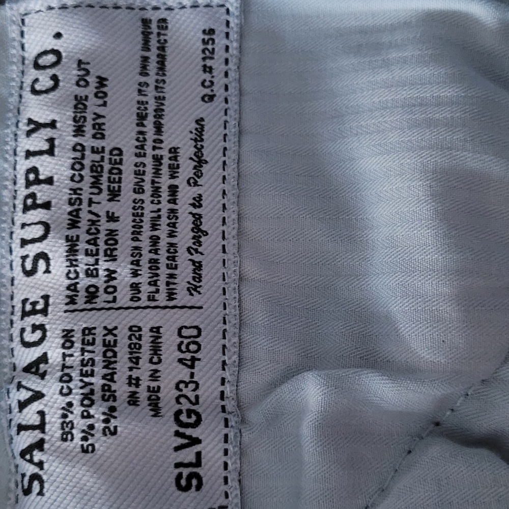 MEN'S SALVAGE JEANS FROM BUCKLE,Light Blue Sz 32 Regular Slim Fit. READ POST. - Picture 11 of 15
